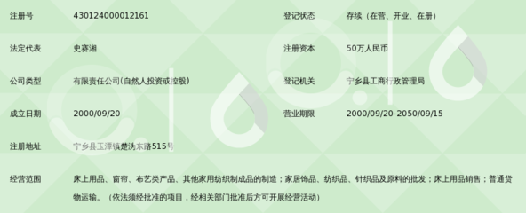 湖南省长沙市爱晚亭家纺用品
